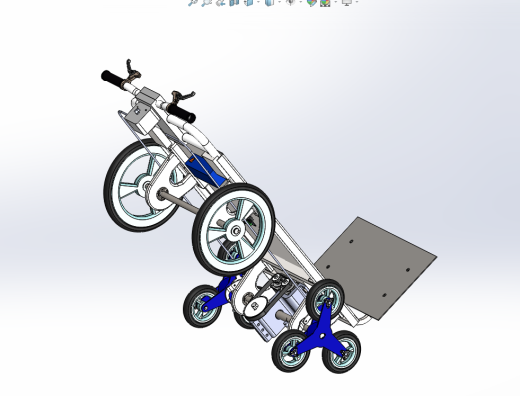 电动爬楼助力车结构设计含三维二维说明书缩略图